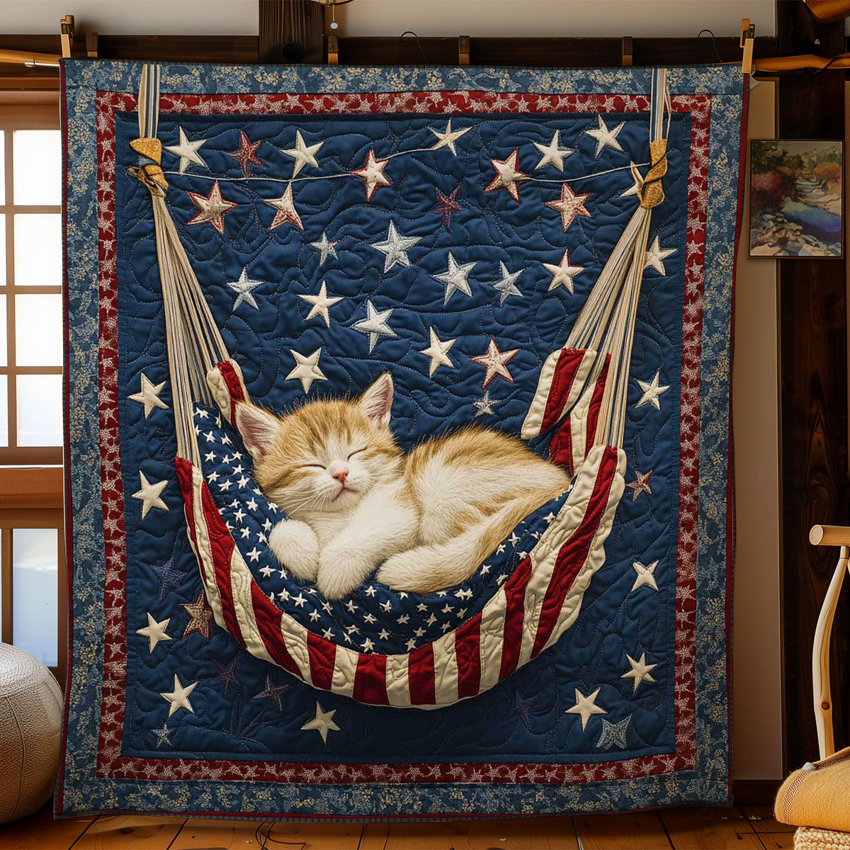 Freedom Cat Cozy WN0804014CL Quilt