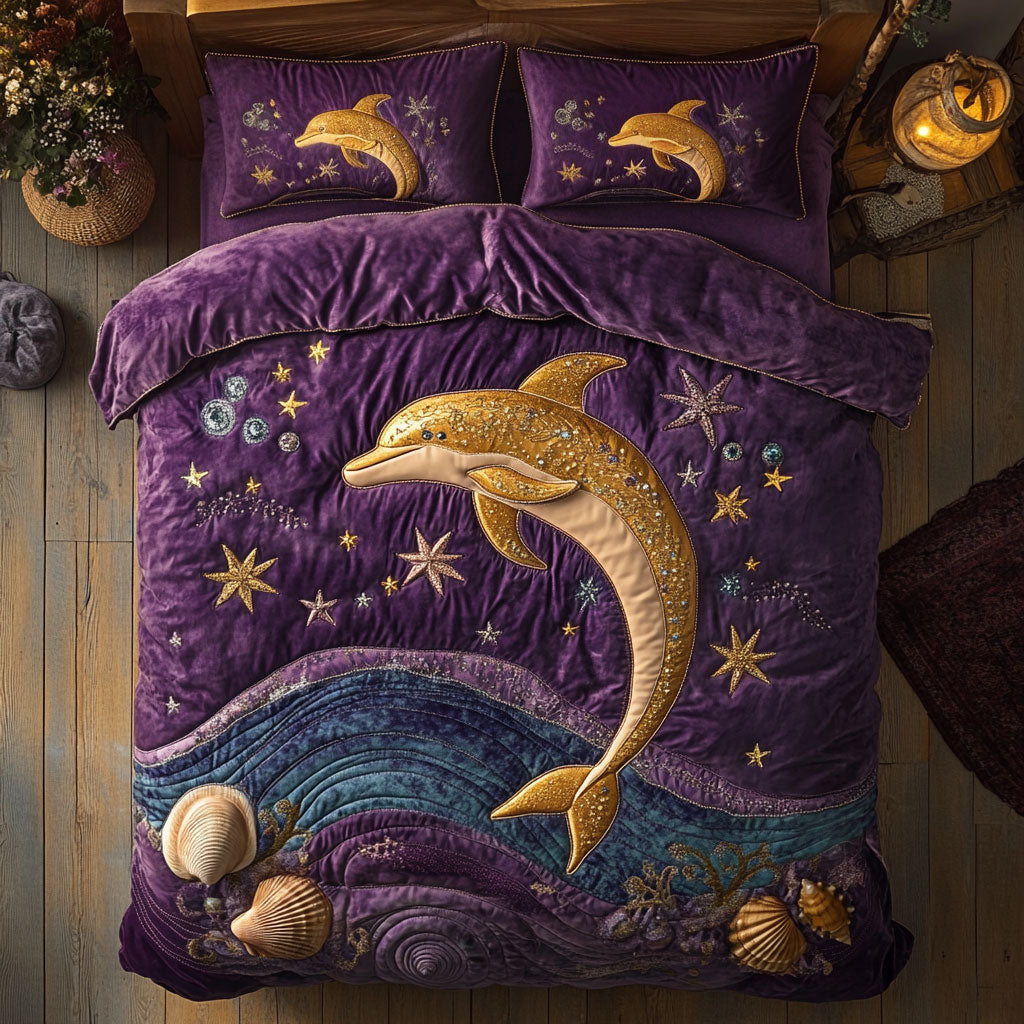 Galactic Dolphin WY0304048CL Duvet Cover Set