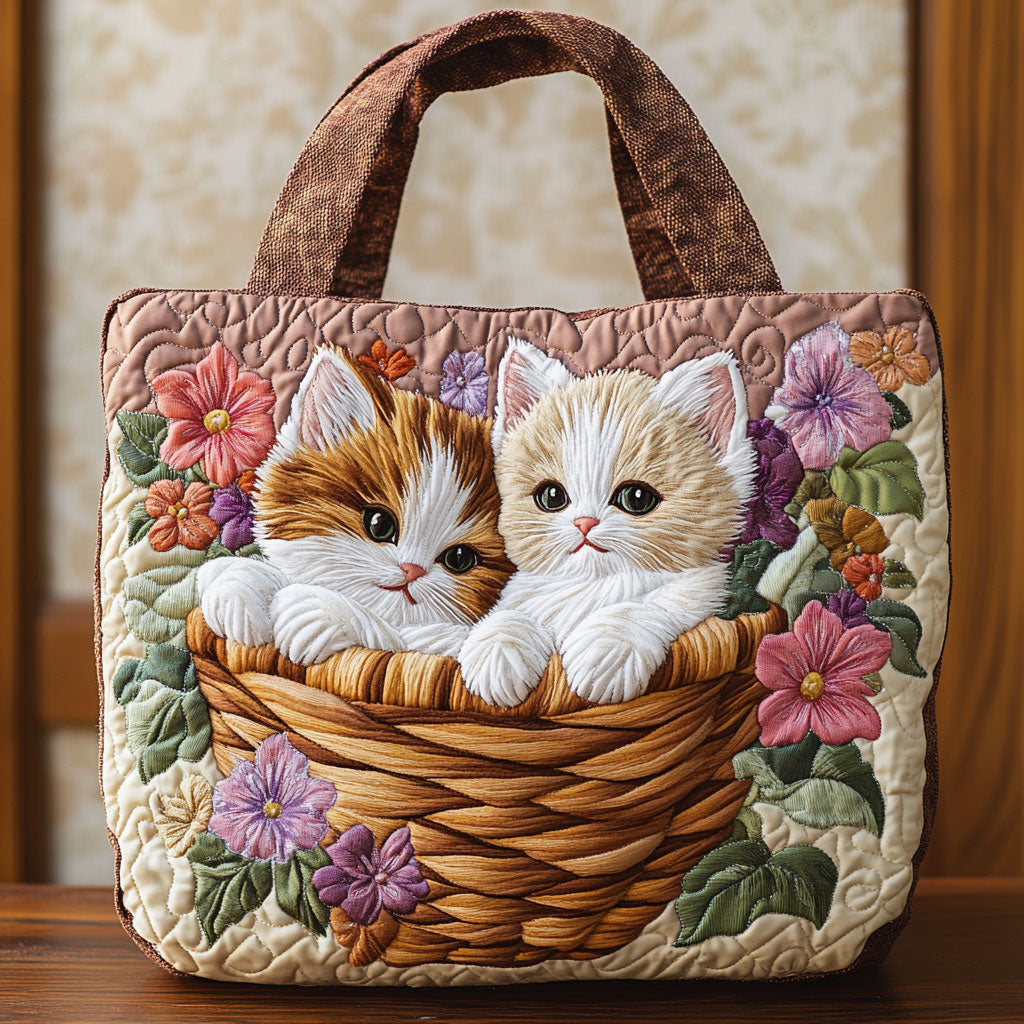 Cuddle Cats CP2509035CL Quilted Tote Bag