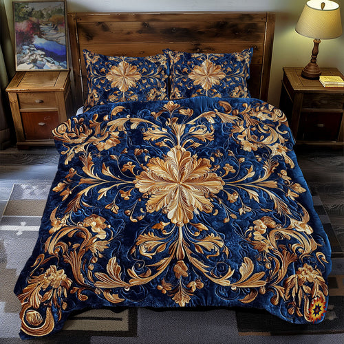 Mystic Gold Flower WY0312090CL Duvet Cover Set