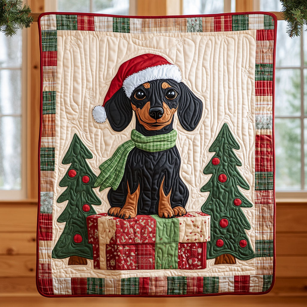 Santa Pup CP2509053CL Quilt