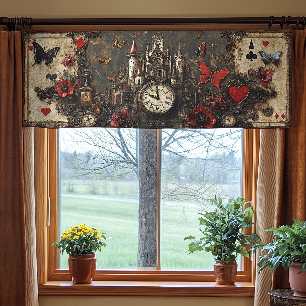 Castle Of Ink WN0408015CL Quilted Valance