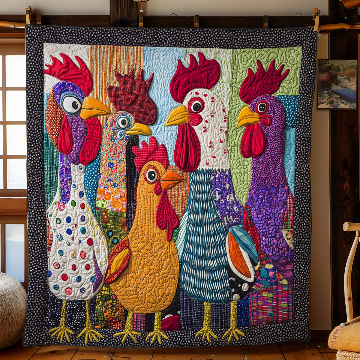 Chicken Loop Lane WN1406008CL Quilt