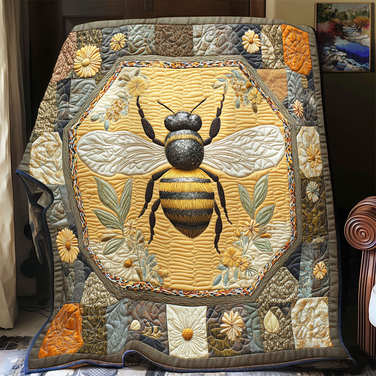Bee Portrait WY1803017CL Quilt