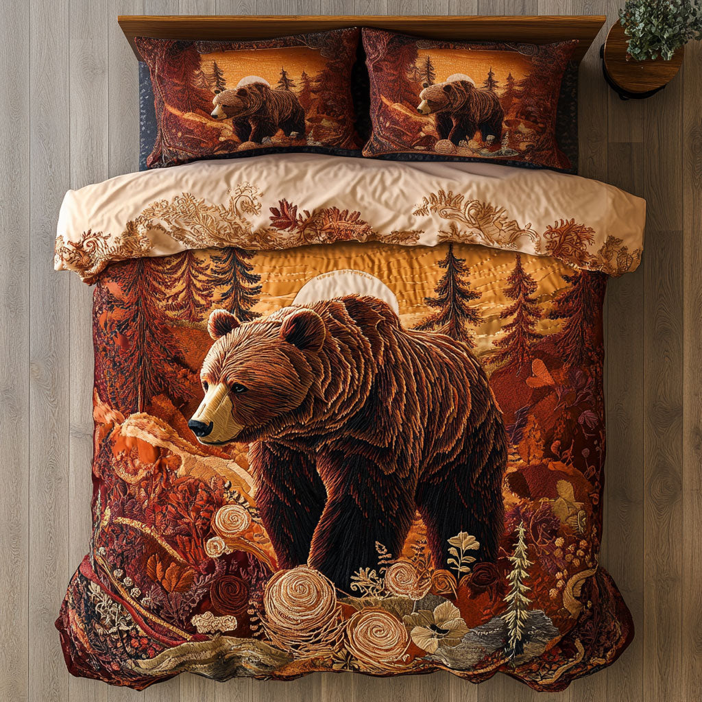 Sunset Stroll Bear CP1604084CL Duvet Cover Set