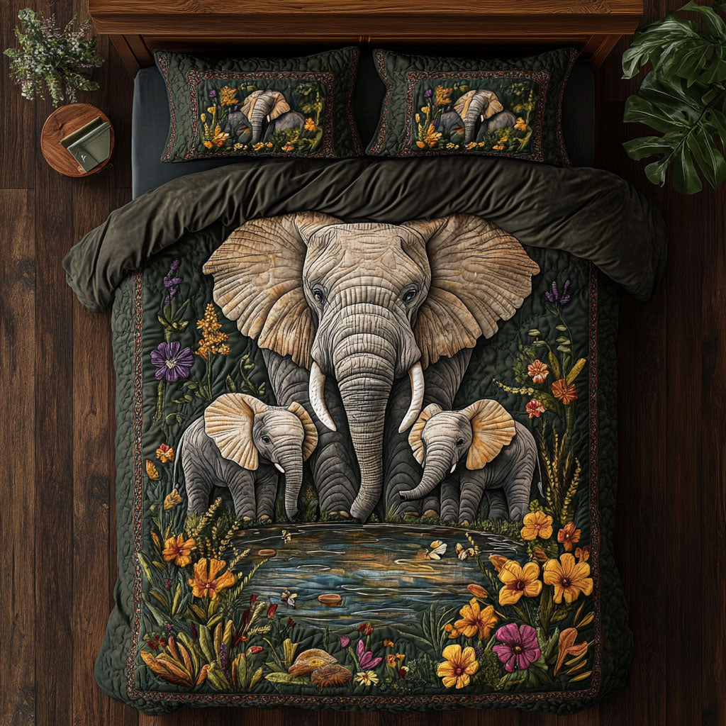 Elephant Family CQ2605008CL Duvet Cover Set