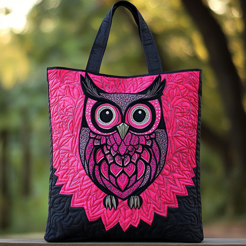 Haunted Owl WN2709039CL Quilted Tote Bag