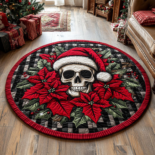 Skull Festive Charm CW0810045CL Quilted Round Mat