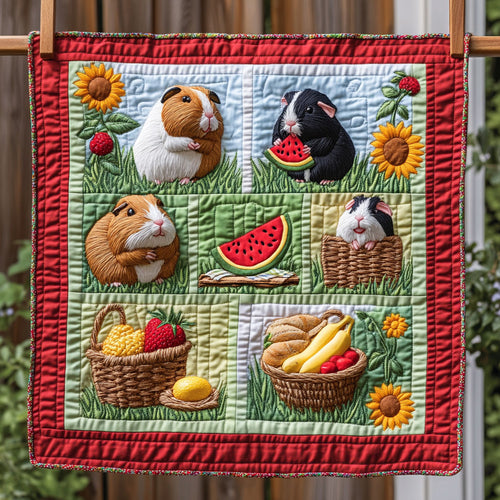 Guinea Pig Picnic WY2308023CL Quilt