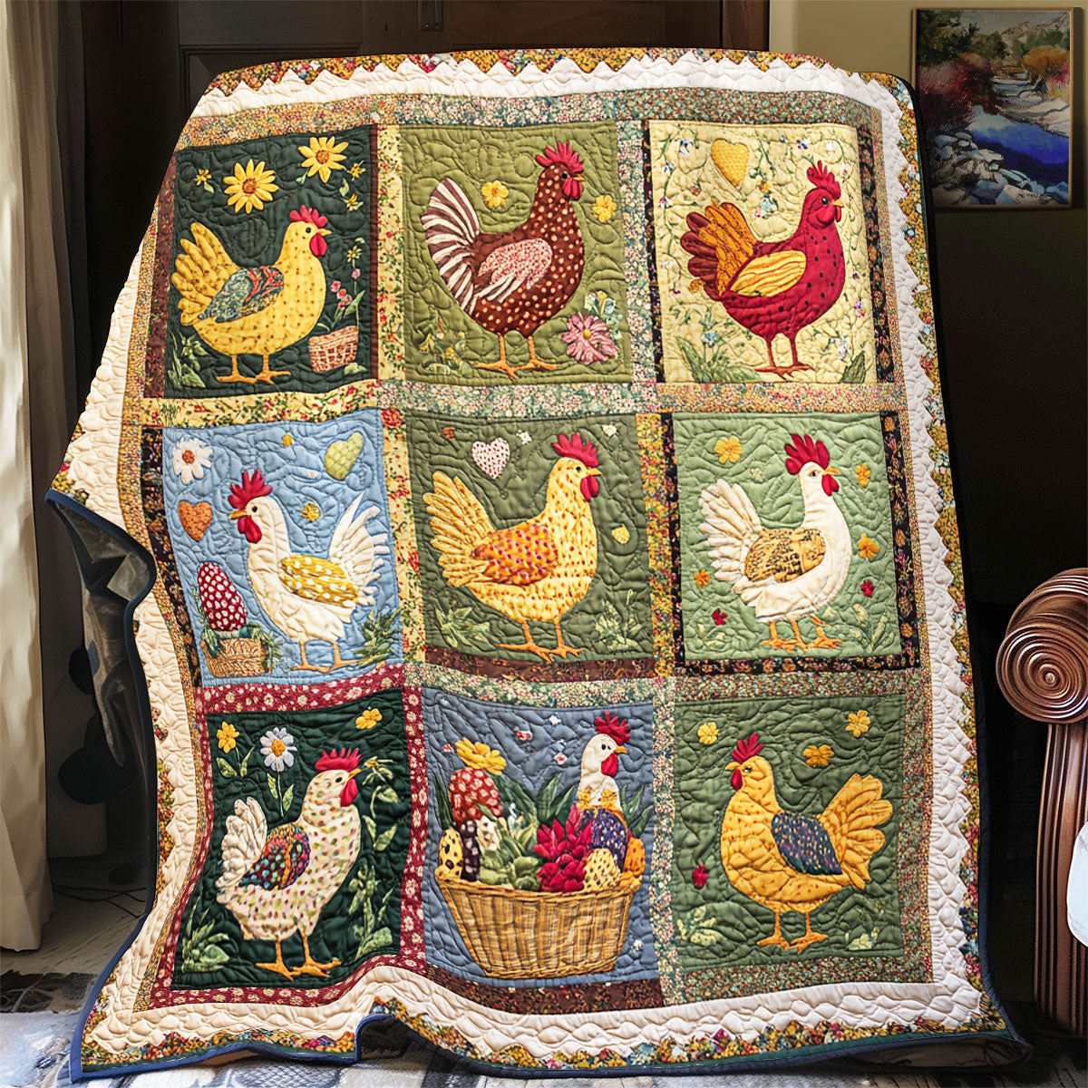 Chicken YR2001036CL Quilt