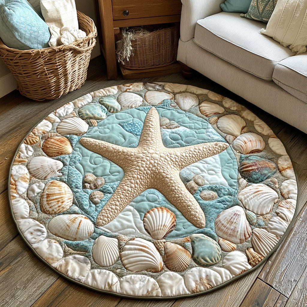Star Of Sea CP0909058CL Quilted Round Mat