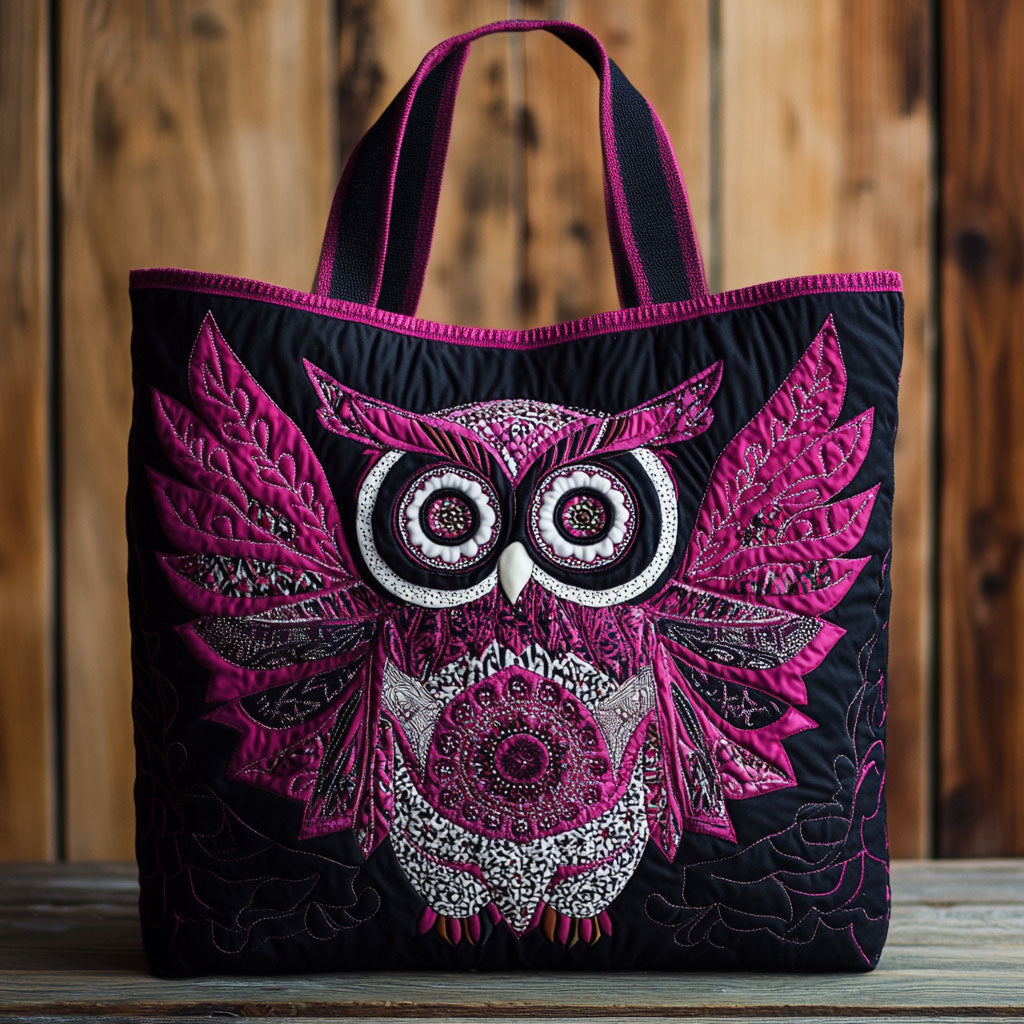 Owl Glow CW2909017CL Quilted Tote Bag