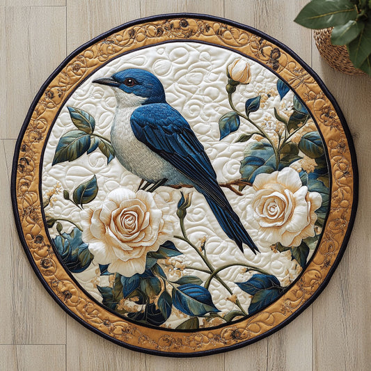 Blooming Bird CW1006011CL Quilted Round Mat
