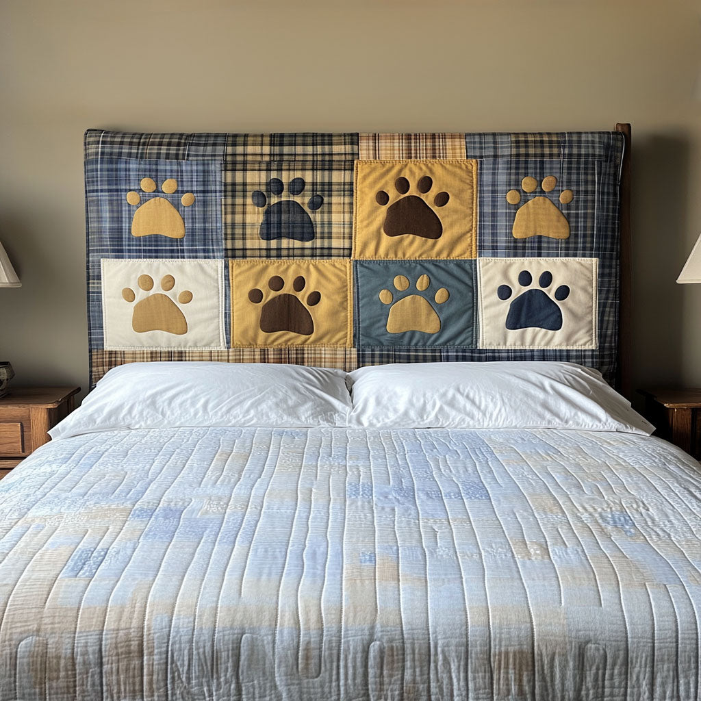 Gentle Dog Paw WN1712008CL Quilted Headboard Slipcover