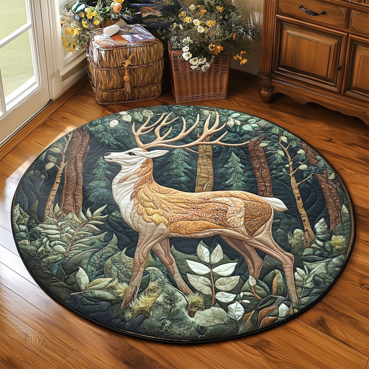 Majestic Stag WP2204043CL Quilted Round Mat