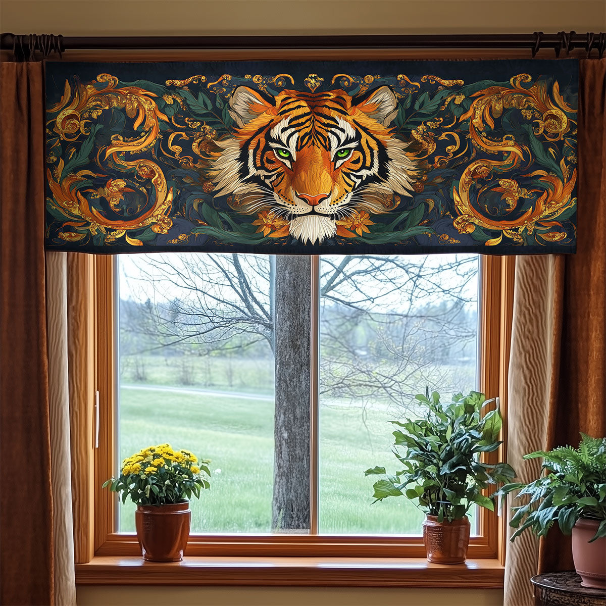 Majestic Tiger WX0605029CL Quilted Valance