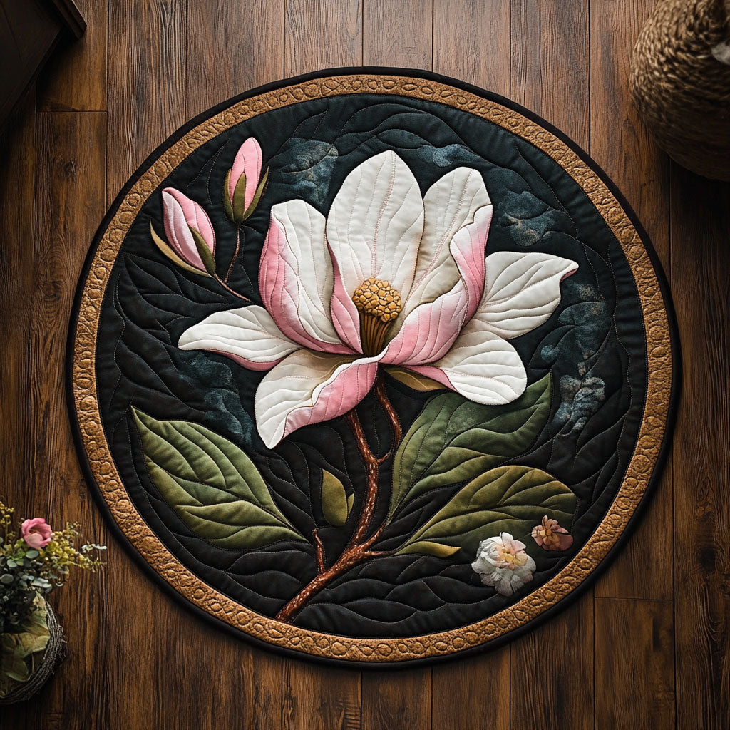 Magnolia Embrace CM0306035CL Quilted Round Mat