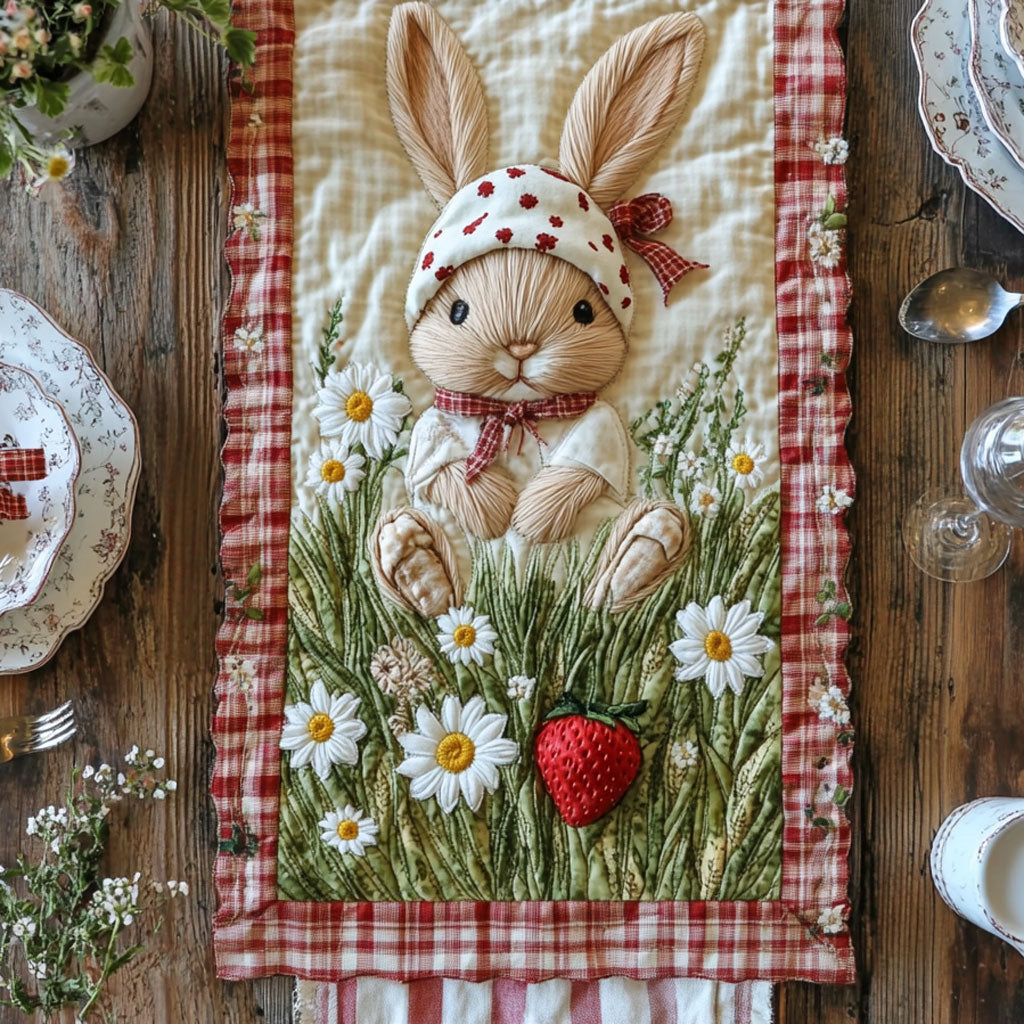 Rustic Bunny WN1807084CL Quilted Table Runner