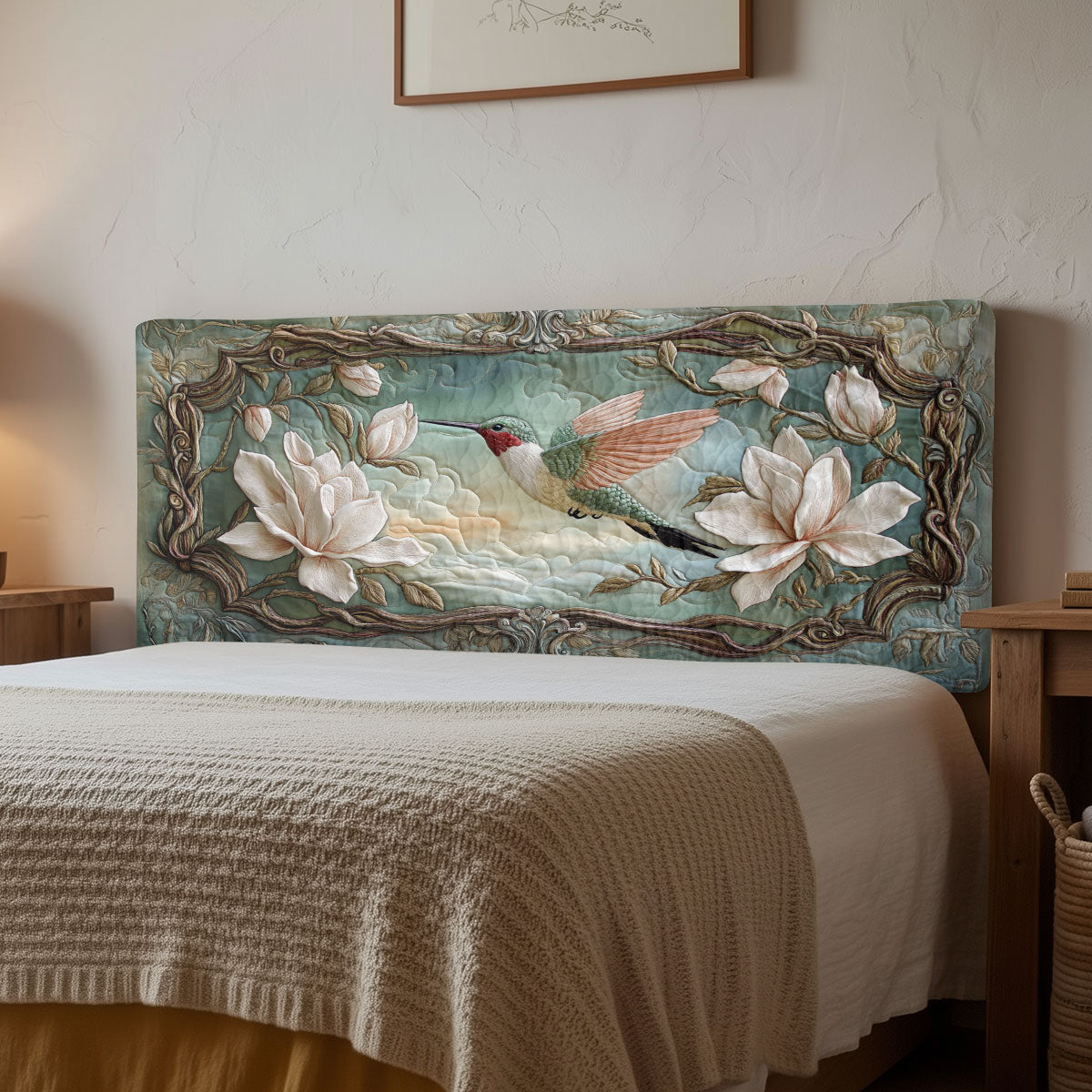 Magnolia Hummingbird CW1112020CL Quilted Headboard Slipcover