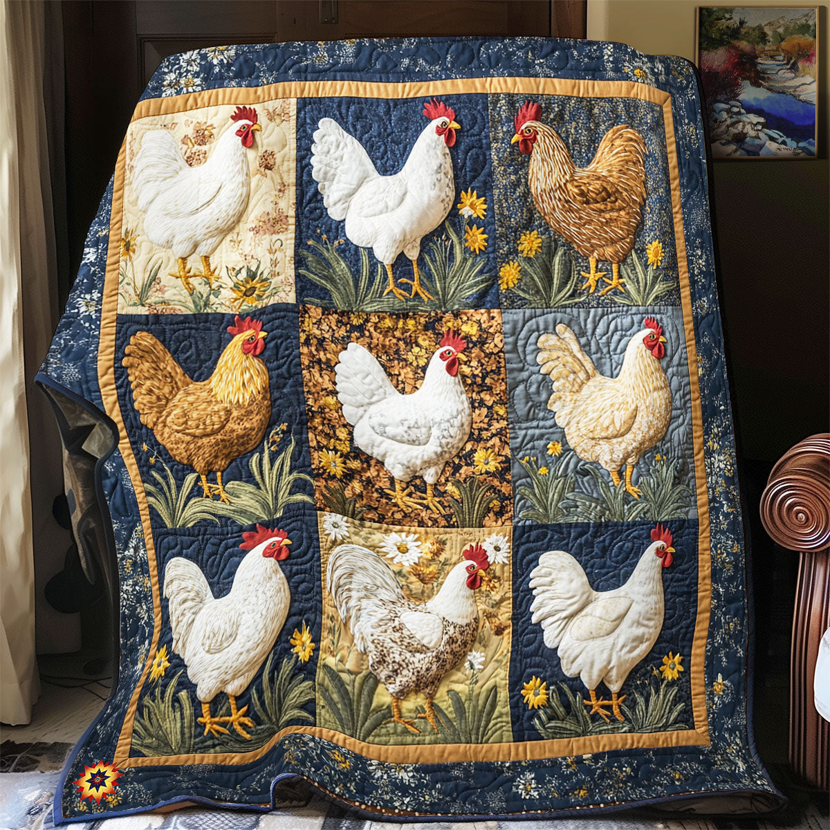 Fluffy Chicken WX2612033CL Quilt