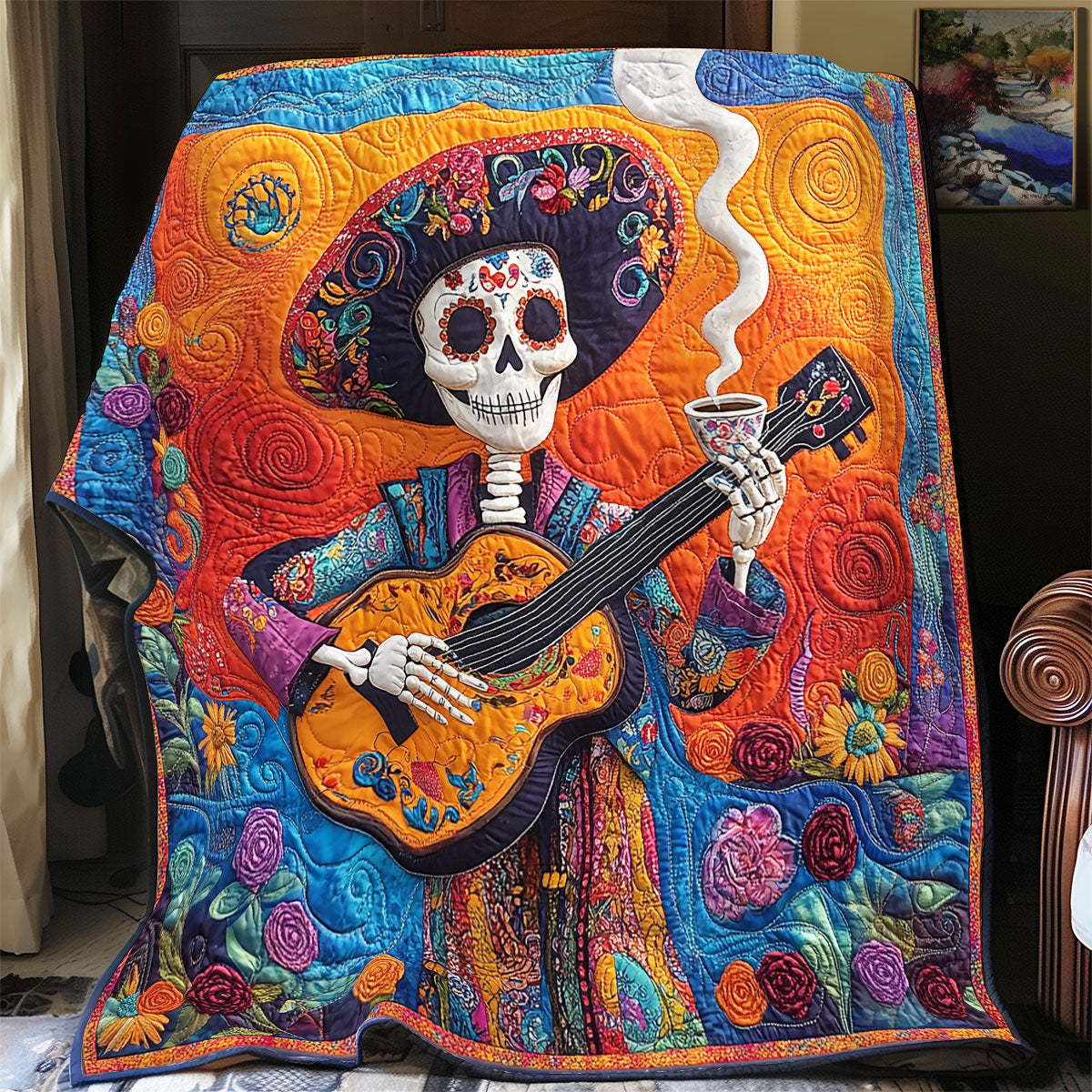 Day Of The Dead WX0406015CL Quilt
