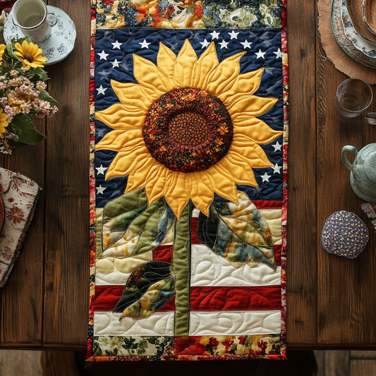 American Sunflower WN1206001CL Quilted Table Runner