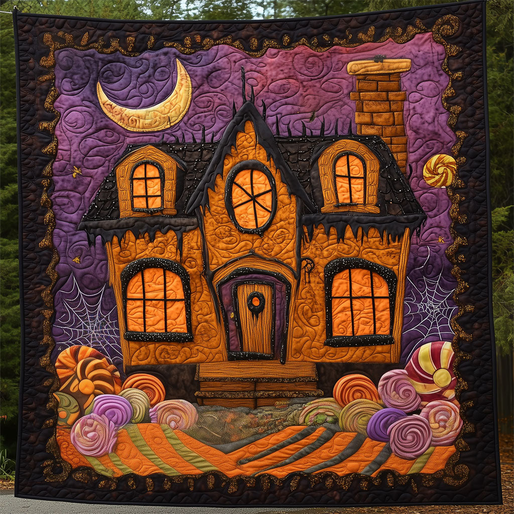 Haunted Candy House LT1809027CL Quilt