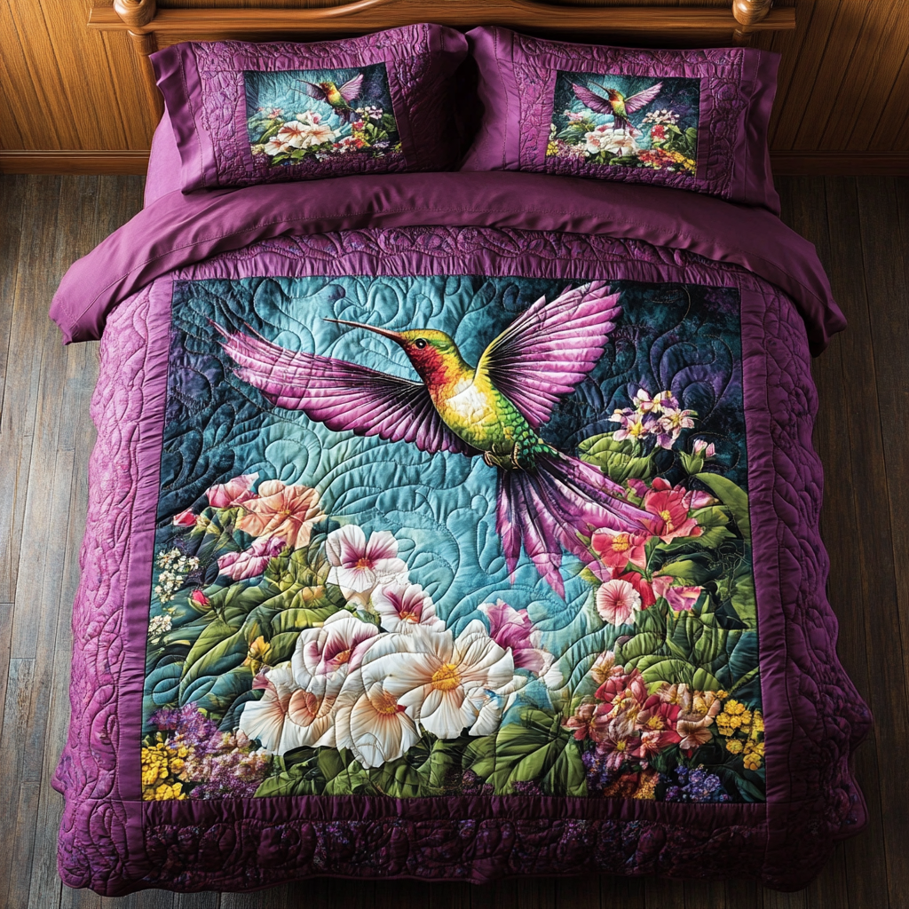 Hummingbird Garden WY0301016CL Duvet Cover Set