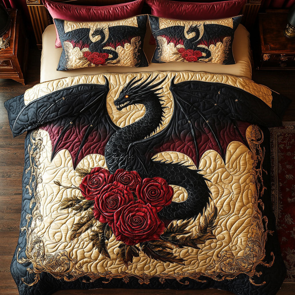Charming Black Dragon CP1607019CL Duvet Cover Set