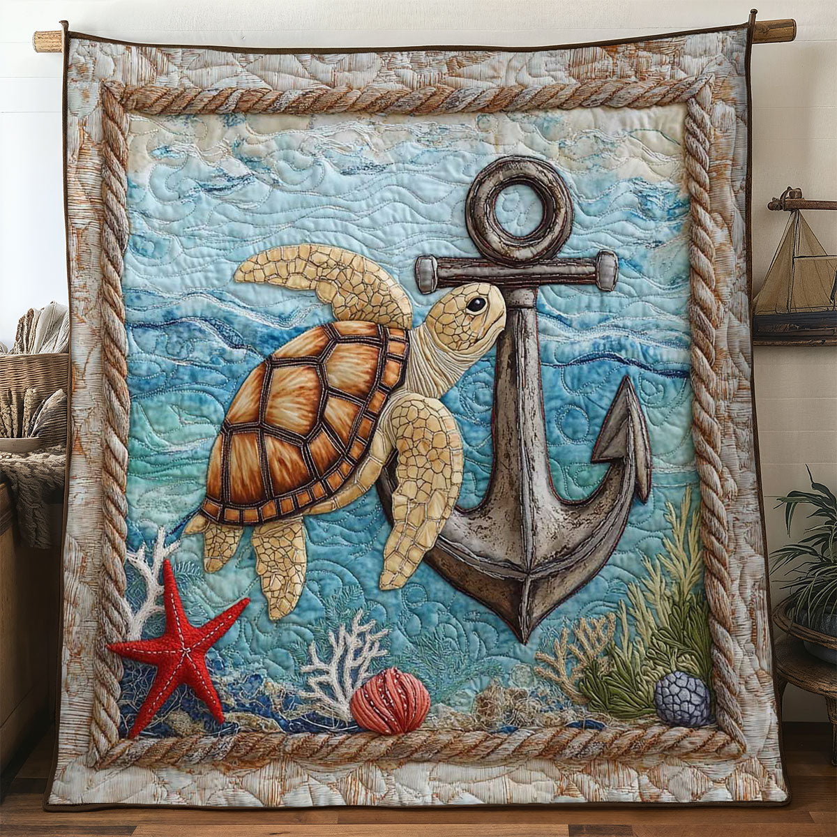 Deep Sea Turtle WN0905007CL Quilt