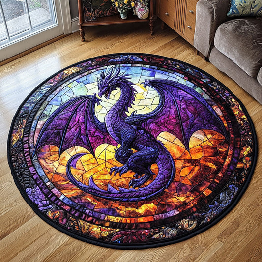 Purple Dragon WX1206033CL Quilted Round Mat