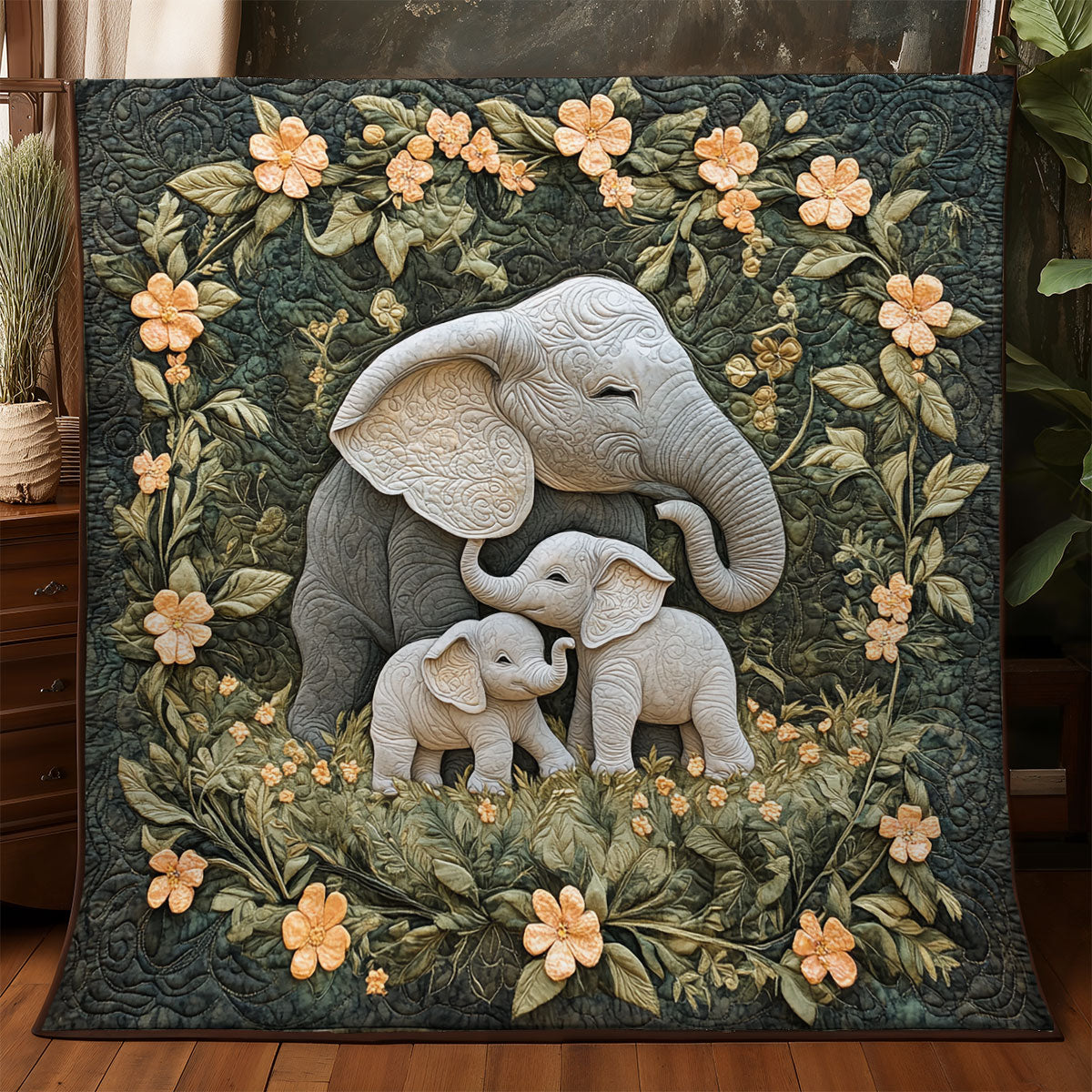 Whispers of the Forest Herd WX1306051CL Quilt