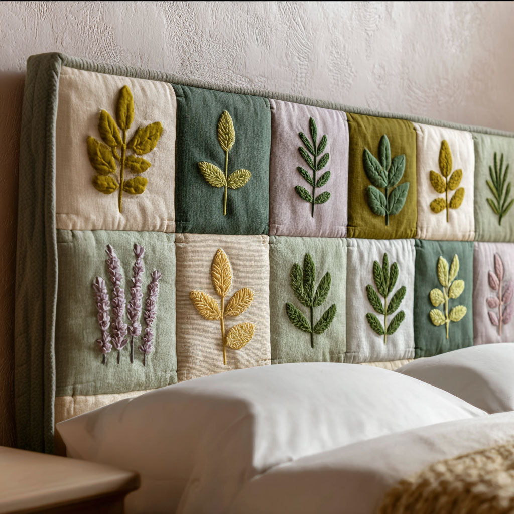Quiet Botanicals CP3012018CL Quilted Headboard Slipcover