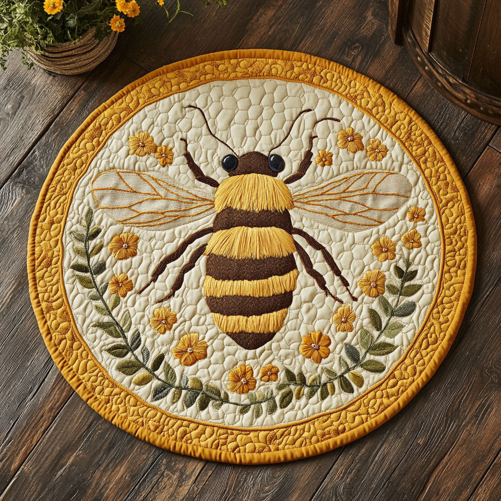 Royal Bee CP0309020CL Quilted Round Mat