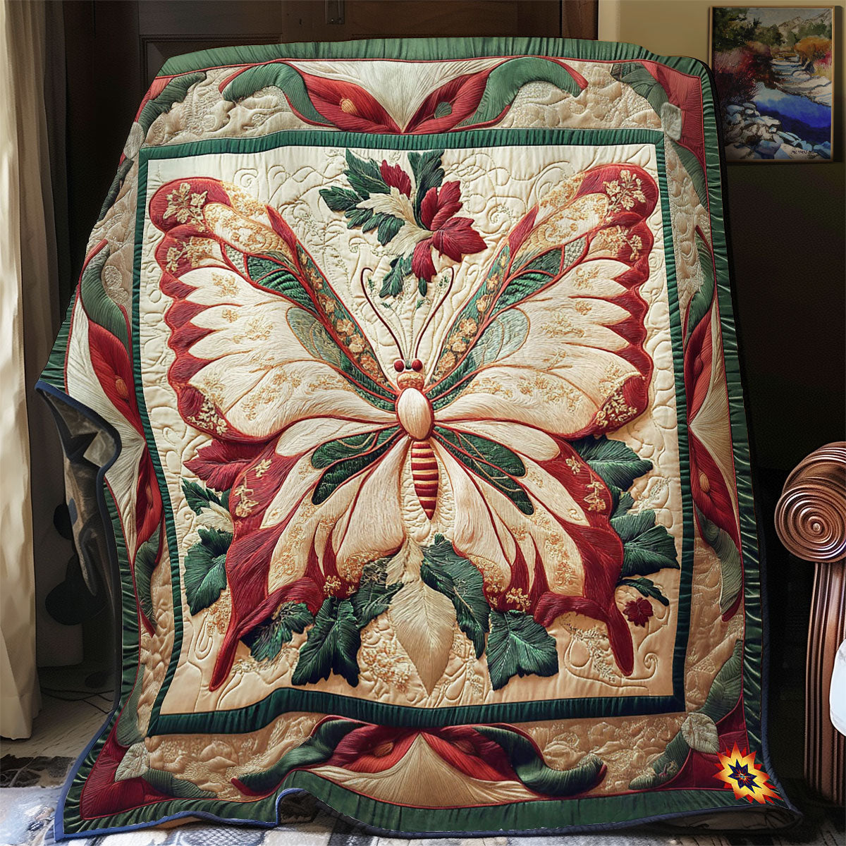 Butterfly Abstract WY1912034CL Quilt