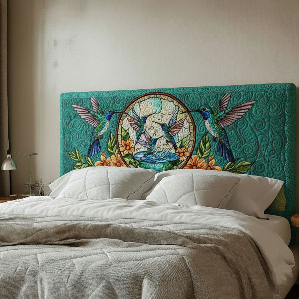 Emerald Hummingbird WJ0512002CL Quilted Headboard Slipcover