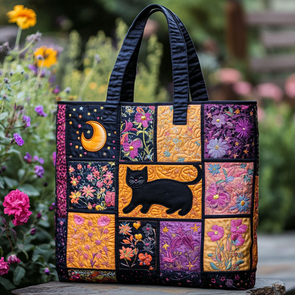 Cat Garden Glow CW2909001CL Quilted Tote Bag