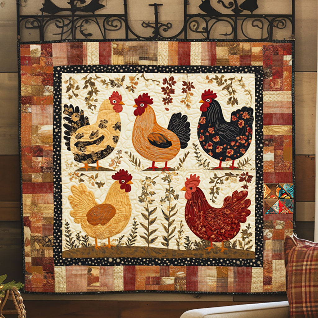 Gorgeous Chicken WU1710020CL Quilt