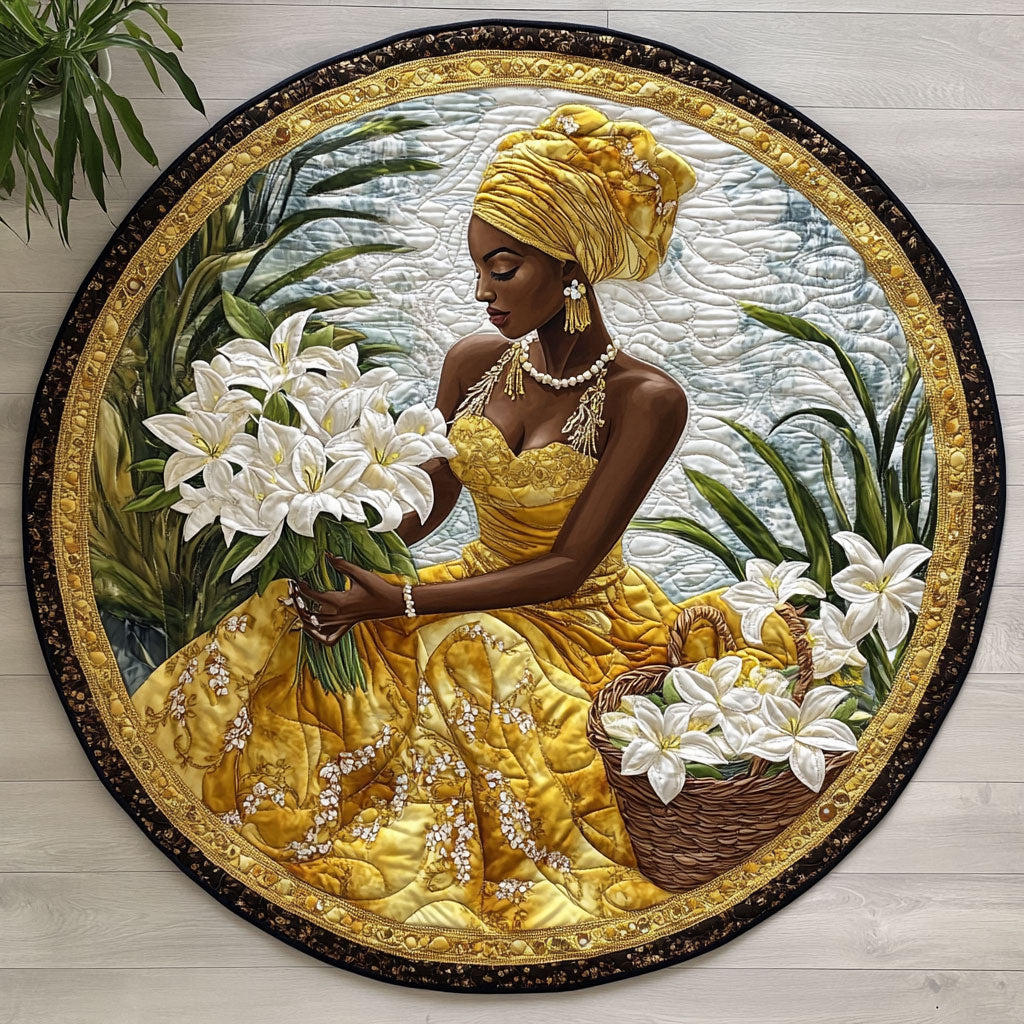 Golden Grace CW3005621CL Quilted Round Mat