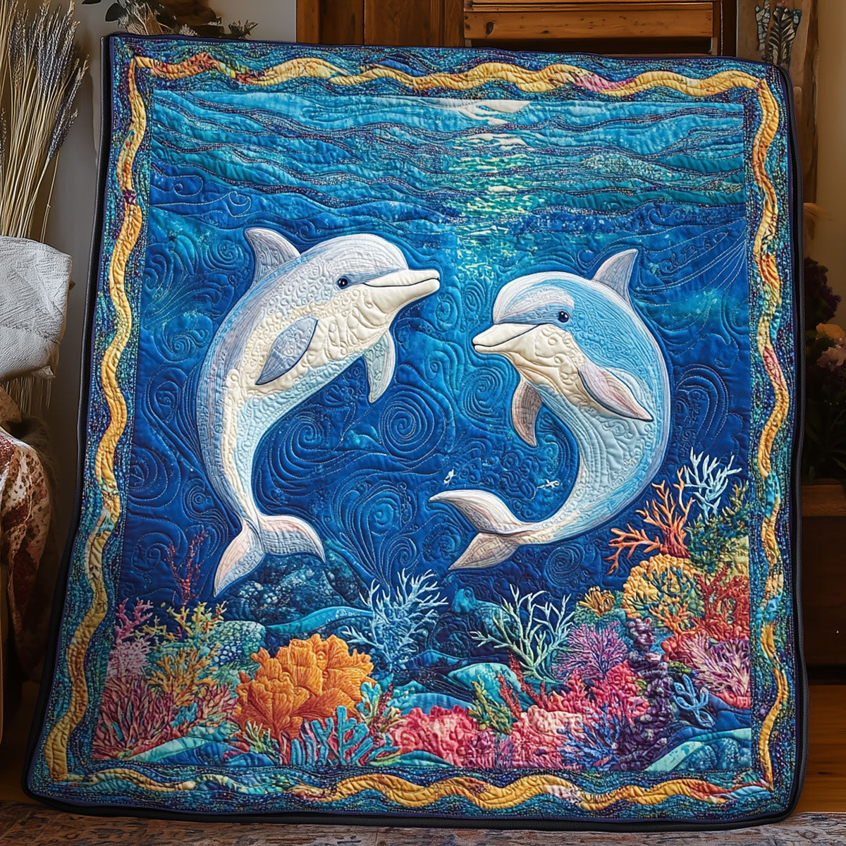 Dolphin Ocean WX3105019CL Quilt