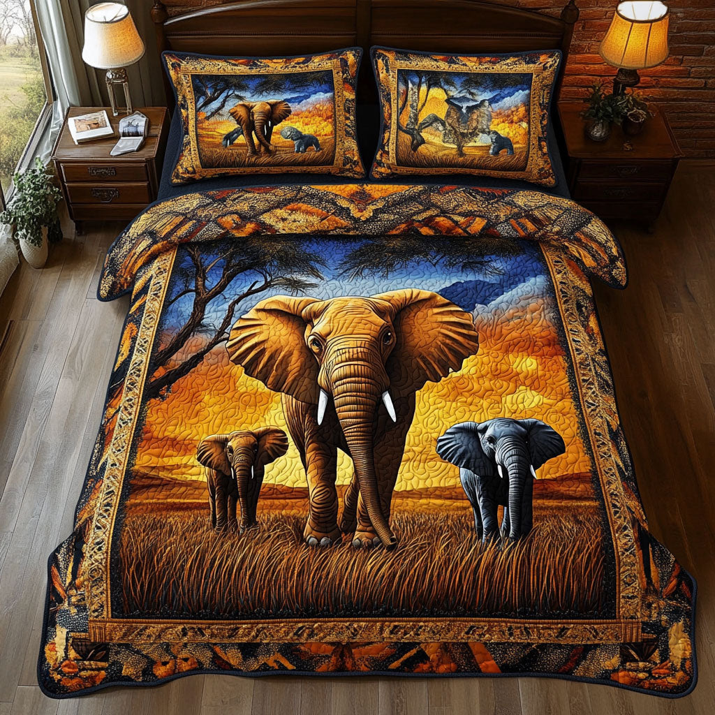 Elephant Desert WX1703124CL Duvet Cover Set
