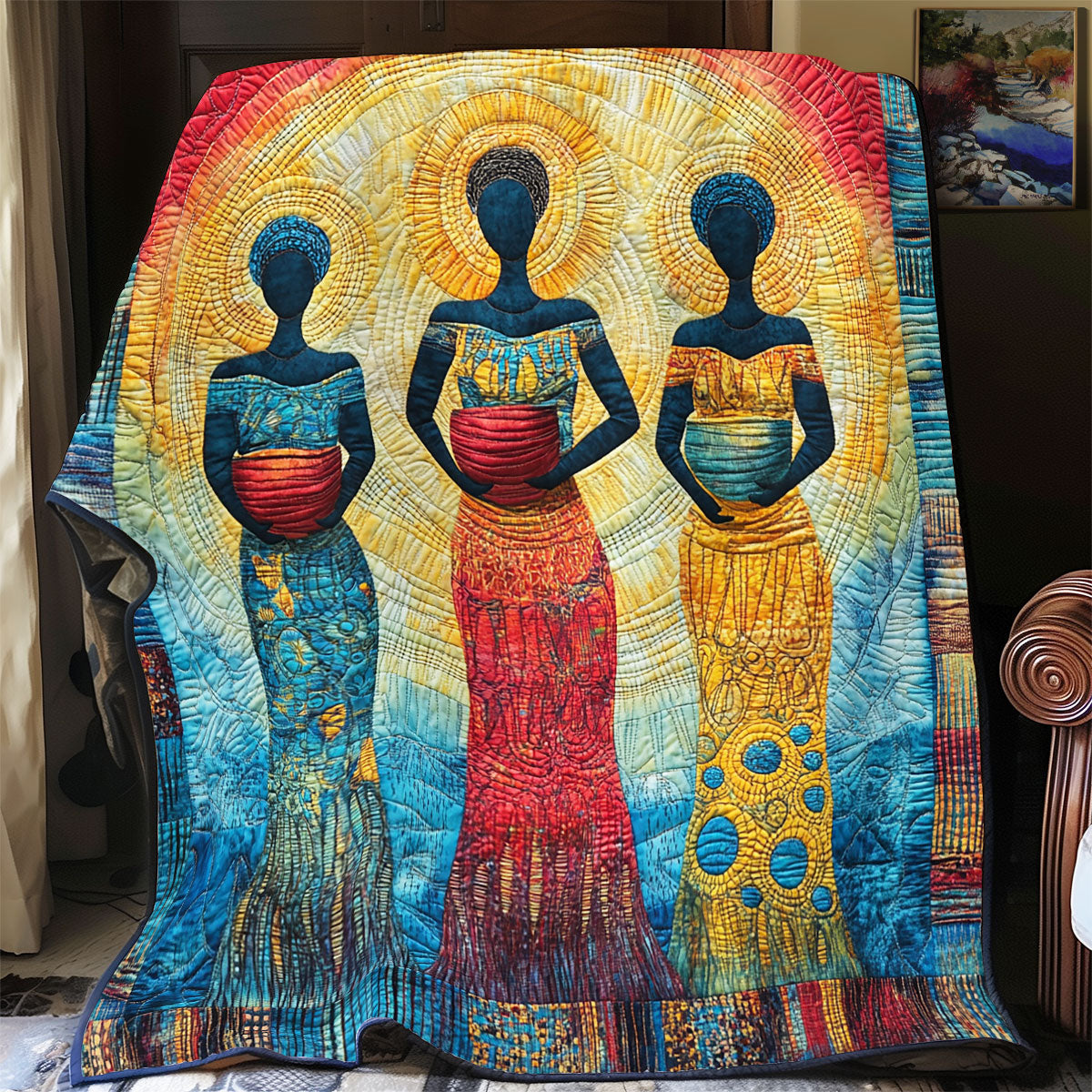 Fantasy African Woman WX0406020CL Quilt