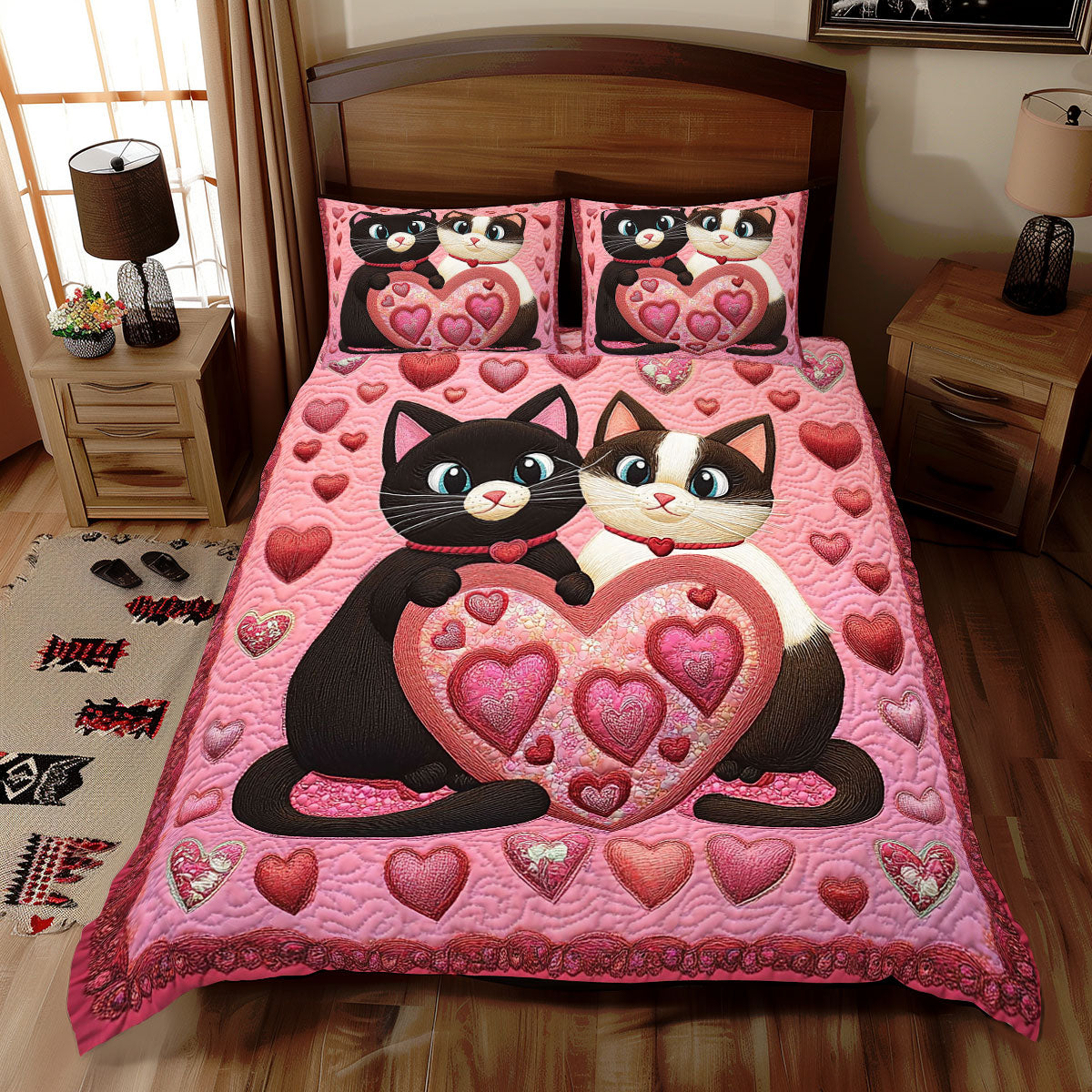 Couple Cat WX0512046CL Duvet Cover Set