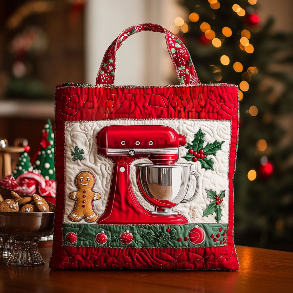 Ginger Bake Flour Mixer Machine WN0411039CL Quilted Tote Bag
