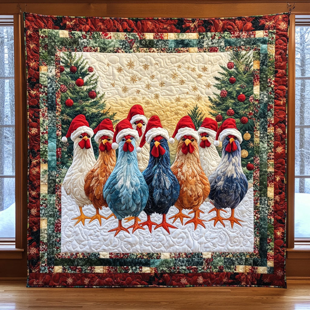 Holiday Chicken CW0810062CL Quilt