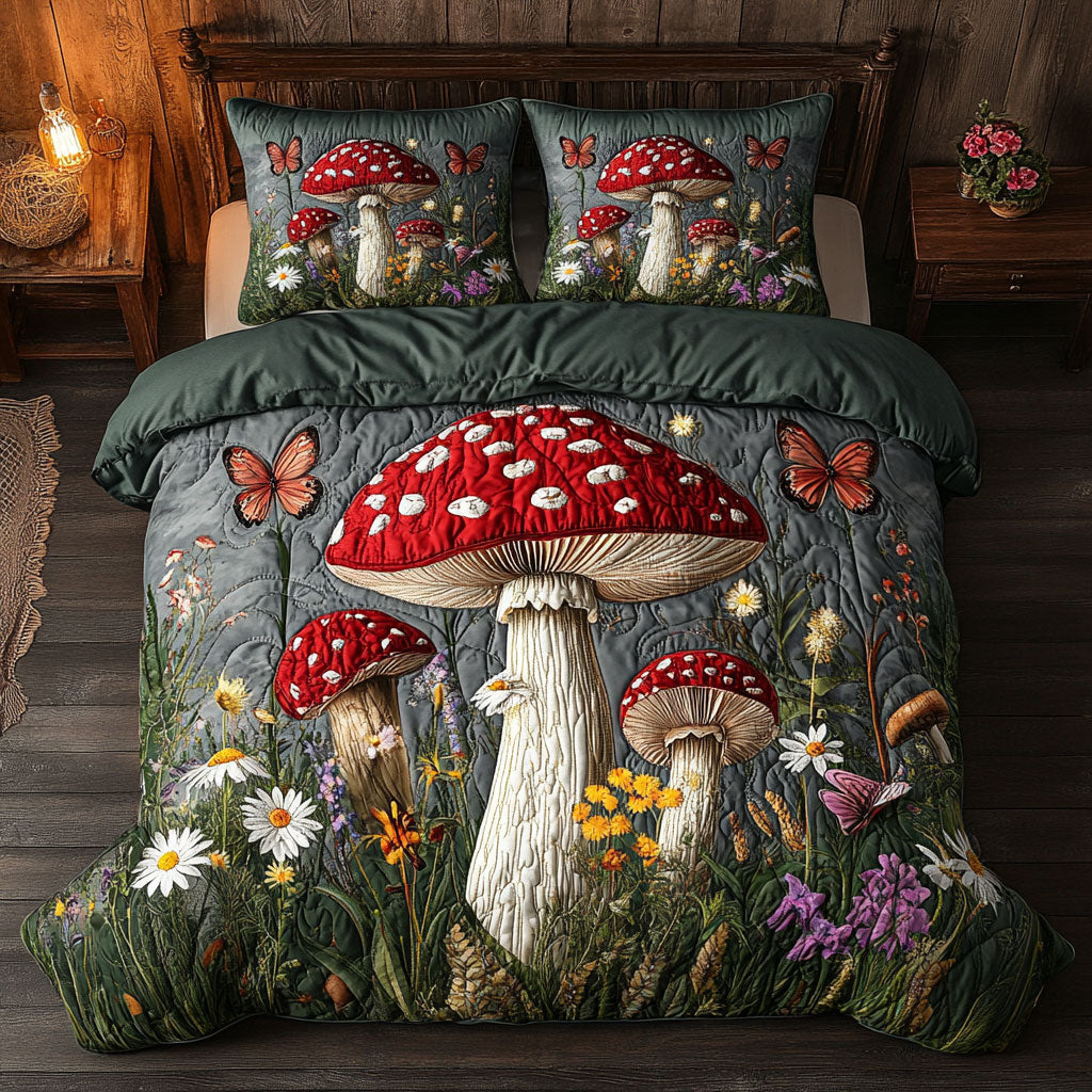 Mushroom Forest CW1207027CL Duvet Cover Set