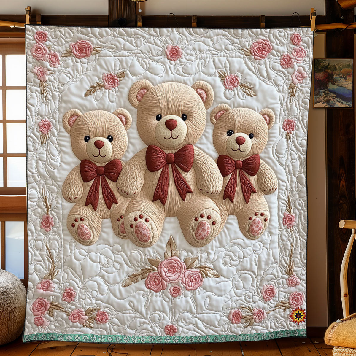 Lovely Teddy Bear WJ1012030CL Quilt