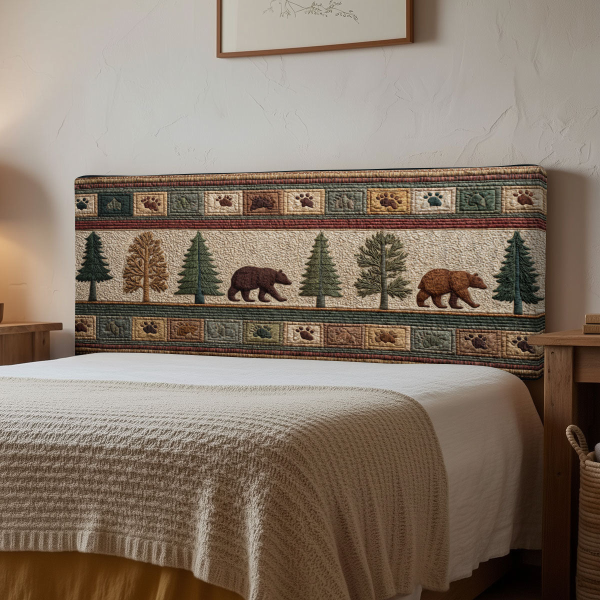 Pine Bears CP2612007CL Quilted Headboard Slipcover