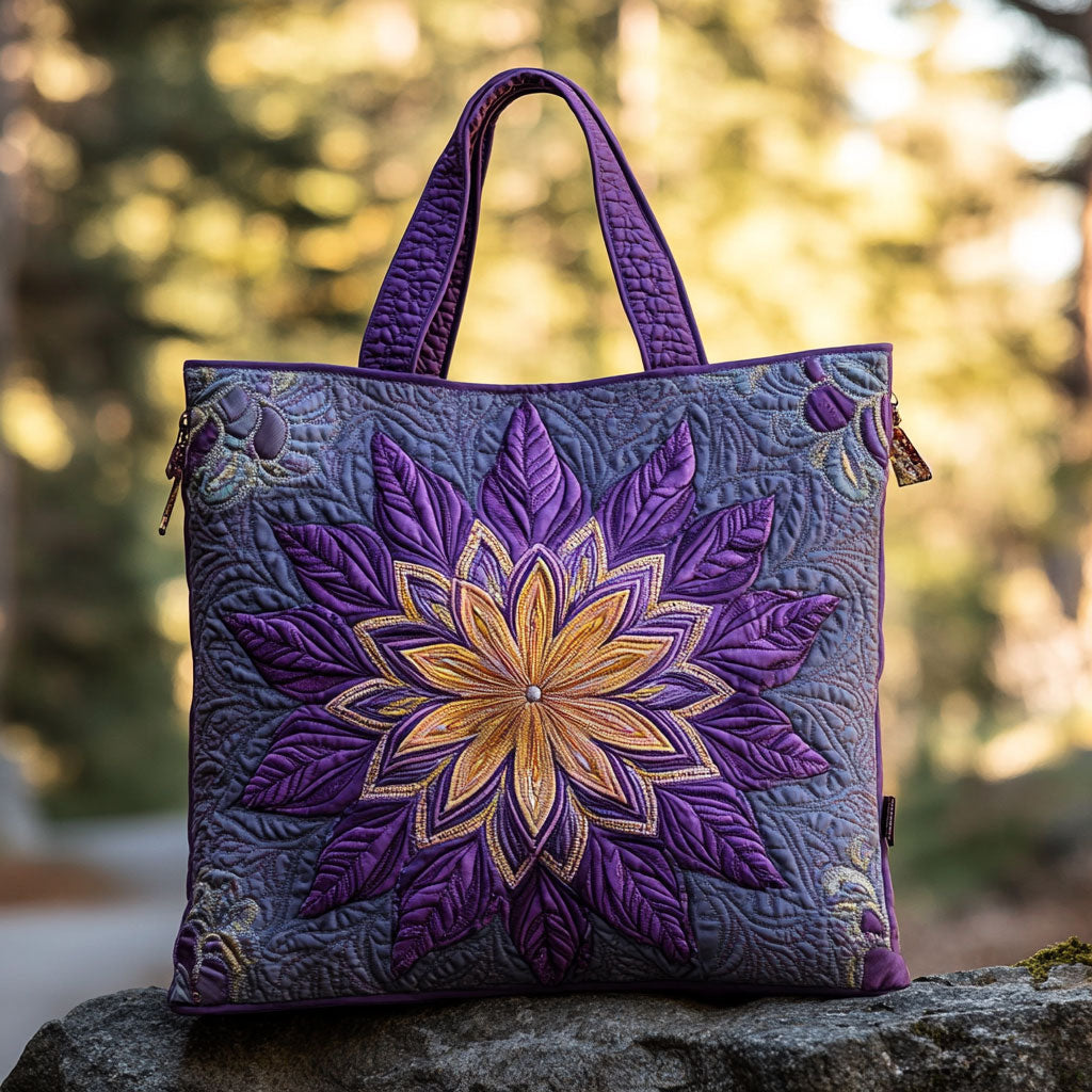 Radiant Mandala WN2209062CL Quilted Tote Bag