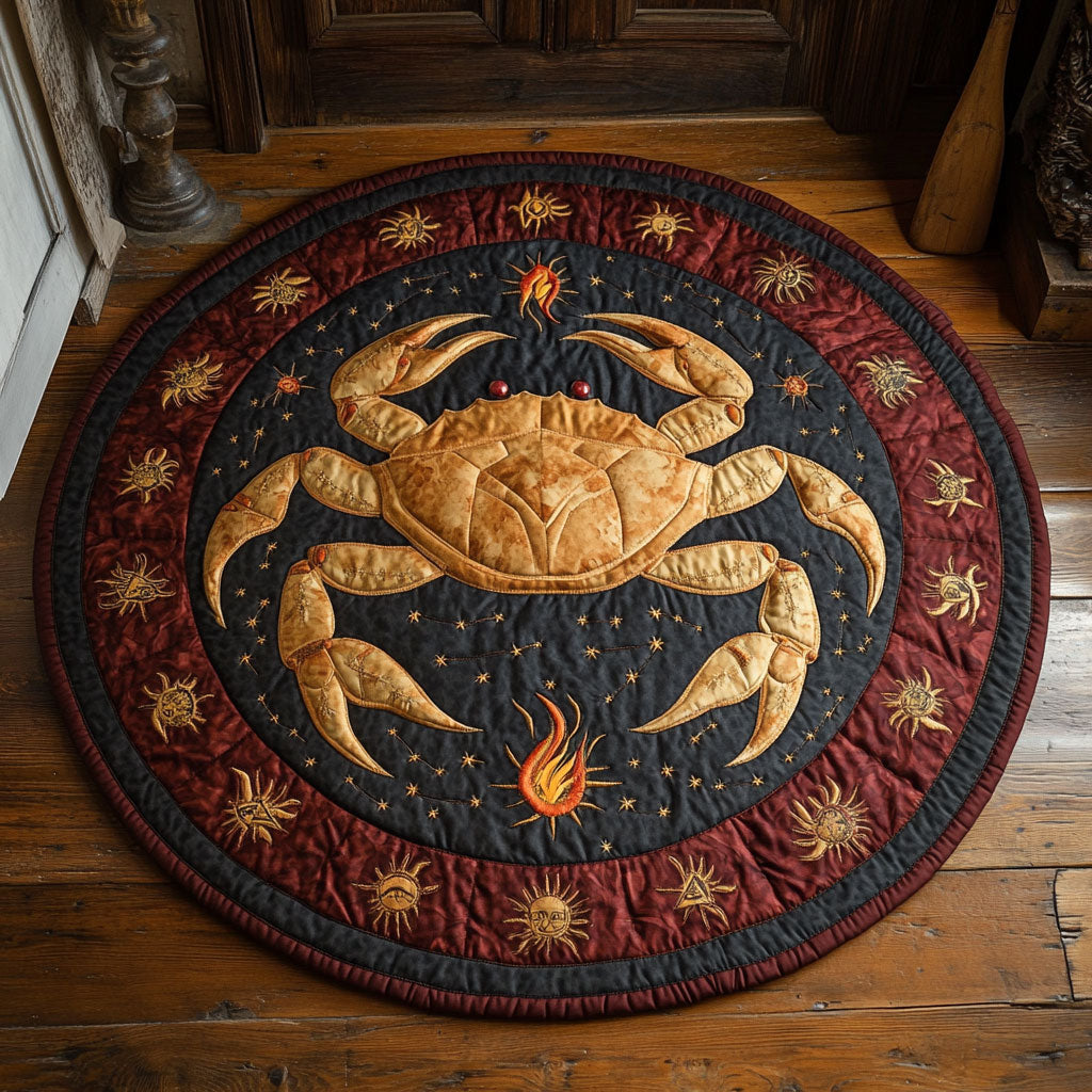 Crab Sigil CP1707010CL Quilted Round Mat